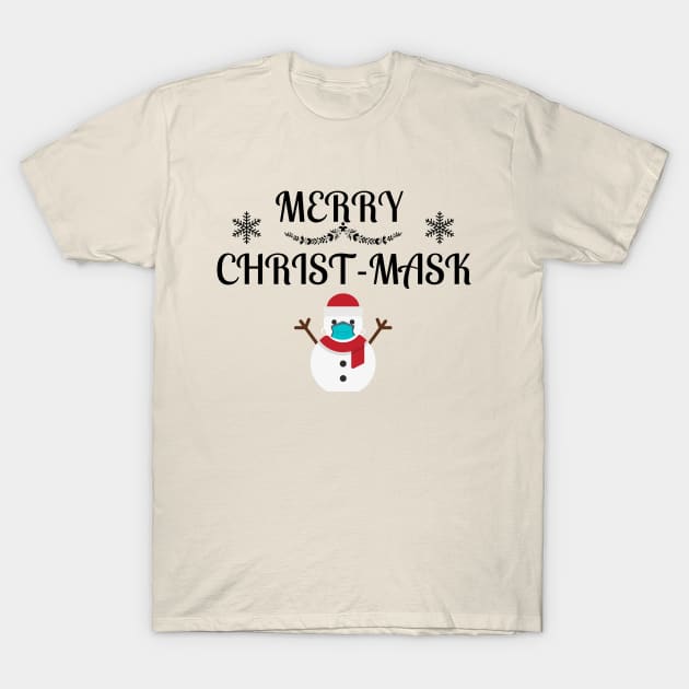 Merry Christmask Quarantine T-Shirt by NickDsigns